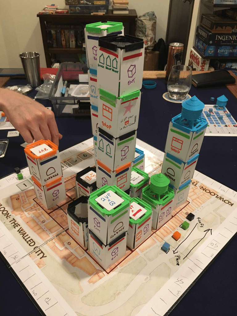 Early Spyre prototype — Kowloon Walled City theme